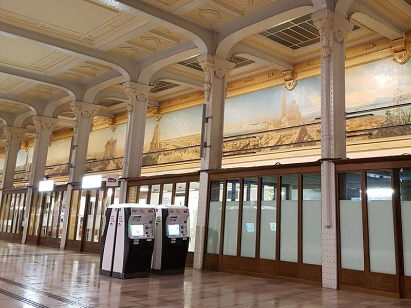 Rénovation galerie des fresques, Gare de Lyon